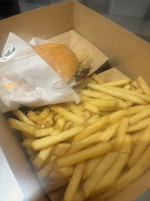 Vegan burger   at Goldies  in Dusseldorf