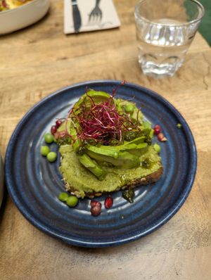 Green toast at La Popote d'Ondine - Liberté in Nice