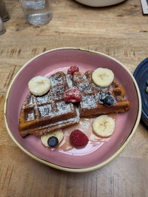 Gaufre sucré vegan at La Popote d'Ondine - Liberté in Nice
