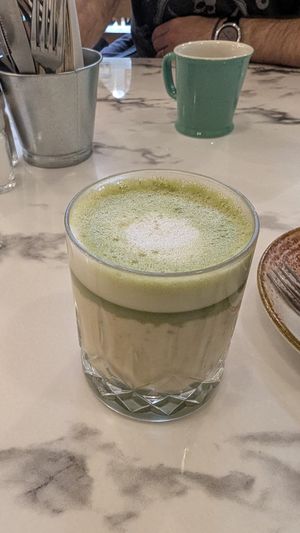 Matcha latte at La Popote d'Ondine - Liberté in Nice