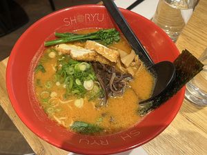 Vegan ramen spicy  at Shoryu Ramen- Covent Garden in London