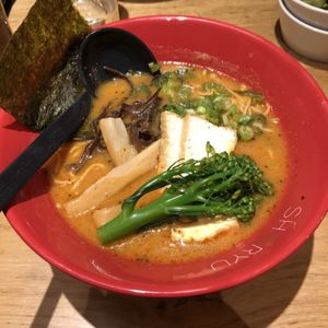 Vegan Spicy White Natural Ramen  at Shoryu Ramen- Covent Garden in London