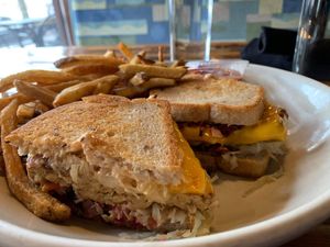 Tempeh Reuben at French Meadow Bakery & Cafe in Minneapolis