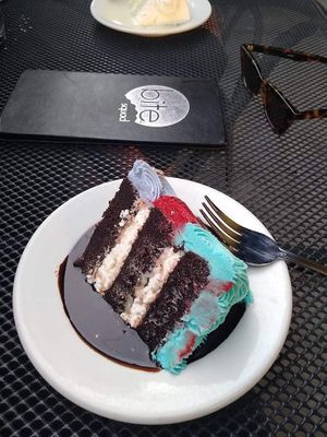 Rose cake at French Meadow Bakery & Cafe in Minneapolis