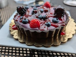 Berry cream tart at French Meadow Bakery & Cafe in Minneapolis