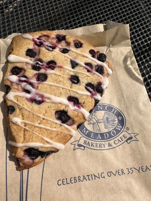 Blueberry lemon scone   at French Meadow Bakery & Cafe in Minneapolis