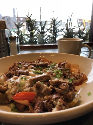  Spicy Cajun breakfast hash - super goos at French Meadow Bakery & Cafe in Minneapolis