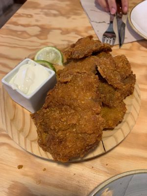 Setas empanadas at Entre Pedras in Santiago De Compostela