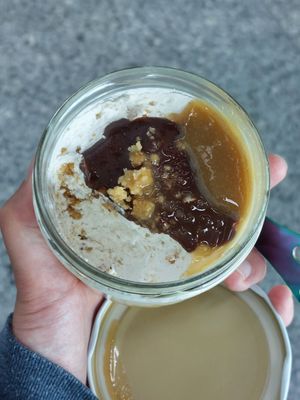 Peanut dessert at Entre Pedras in Santiago De Compostela