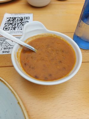 Tapitac de lentejas para abrir boca at Entre Pedras in Santiago De Compostela