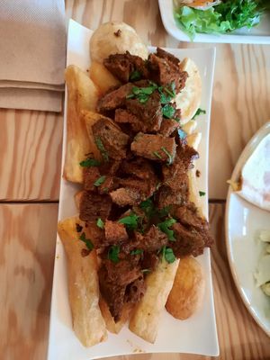 Zorza con patacas #Veganuary at Entre Pedras in Santiago De Compostela