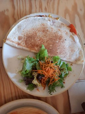 Quesadilla #Veganuary at Entre Pedras in Santiago De Compostela