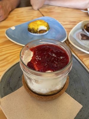 Cheesecake #Veganuary at Entre Pedras in Santiago De Compostela