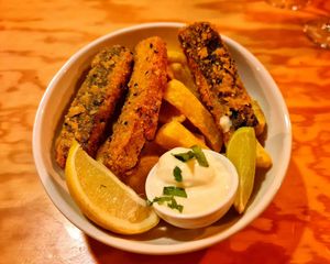 Fish & chips at Entre Pedras in Santiago De Compostela
