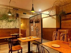 The restaurant before it gets busy. at Entre Pedras in Santiago De Compostela