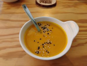 Flavourful complimentary starter at Entre Pedras in Santiago De Compostela