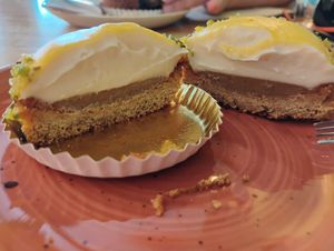 That lemony goodness! at Entre Pedras in Santiago De Compostela