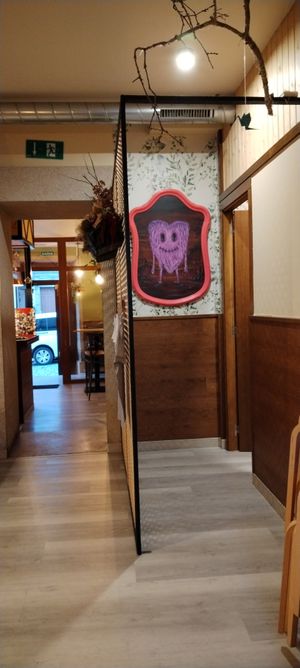 Entrada al W.C at Entre Pedras in Santiago De Compostela