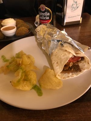 Dürüm Seitan at Entre Pedras in Santiago De Compostela