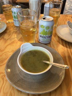 Tapa de caldo  at Entre Pedras in Santiago De Compostela