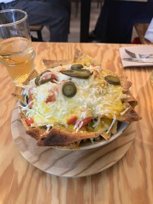 Nachos con queso  at Entre Pedras in Santiago De Compostela