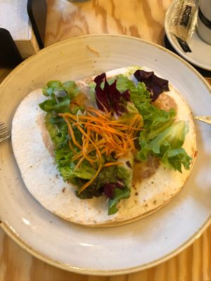 Superquesedilla (available are lunch) at Entre Pedras in Santiago De Compostela