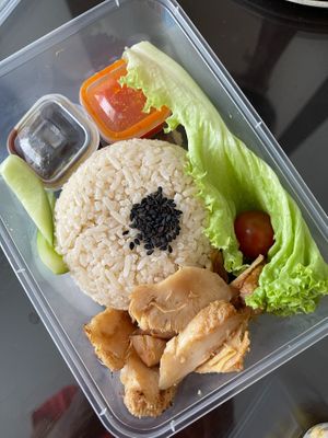 Veg Chicken Rice at OHS Evergreen Food - Mameya - 豆家 in Penang