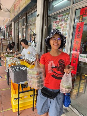 Stall in front of Go Organic shop at OHS Evergreen Food - Mameya - 豆家 in Penang