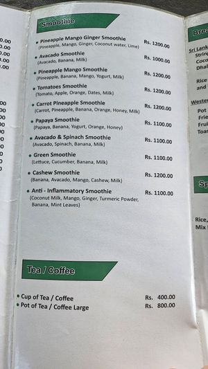  at Natural Beach Restaurant Tangalle in Tangalle