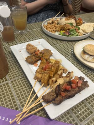 Asian platter share  at Burgreens Pacific Place  in Jakarta