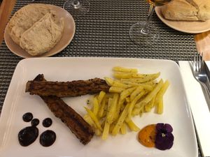 Vegan ribs  at Casa Carmen in Estella