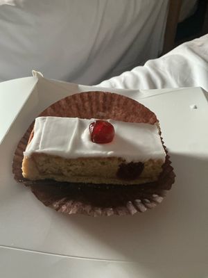 Cherry Bakewelll  at Marshalls Bakers & Confectioners in Hebden Bridge