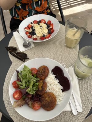 Healthy bowl of the week & porridge   at Lita's Vegetarian Bistro in Lagos