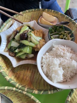 Pak Choi, Tofu and shiitake   at Bamboo's Streetfood in Leipzig