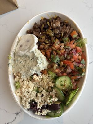 Greek Gyro Bowl  at Sorry I've Got Plants in Toronto