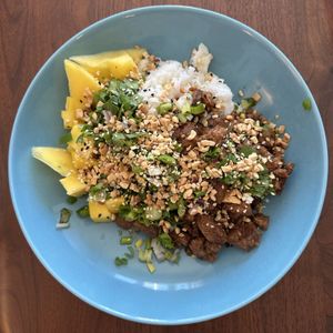 Mango & Steak Peanut Bowl (meal kit)  at Sorry I've Got Plants in Toronto