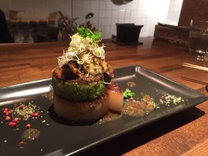 Vegan steak at Organic Plus in Sapporo