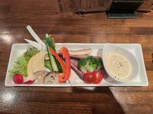 Vegetable set  at Organic Plus in Sapporo