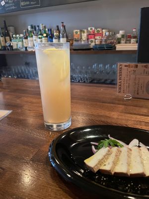 Homemade ginger ale  at Organic Plus in Sapporo