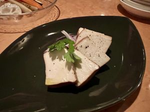 Smoked tofuu  at Organic Plus in Sapporo