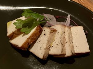 Smoked tofuu  at Organic Plus in Sapporo