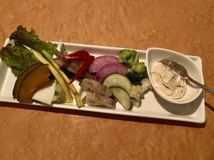 Vegetable set  at Organic Plus in Sapporo