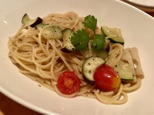 Vegetable pasta   at Organic Plus in Sapporo