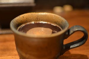 Hot (mulled) wine at Organic Plus in Sapporo
