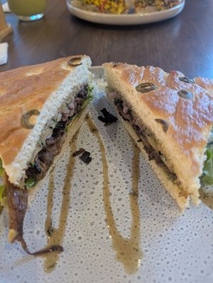 Vegan Cubano (mushroom sandwich) at Knead Artisanal Bakery in Nairobi