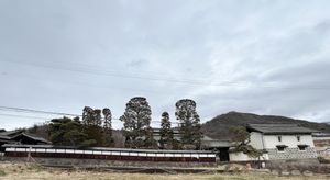 Ansicht von Parkplatz aus  at Kodama Kulturerbe Cafe in Nagano