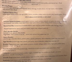 Butternut Squash Enchiladas were amazing!  at Robin's Restaurant in Cambria