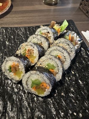 Vegan Kimbap   at Green Green Korean Dining in Tokyo