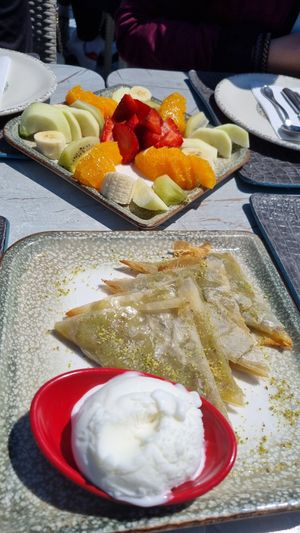 Deserts at Queb Rooftop Restaurant Sultanahmet in Istanbul