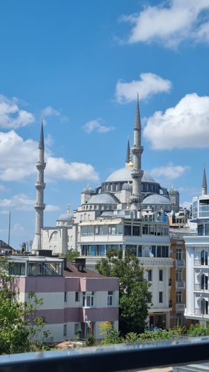 Blue mosquee at Queb Rooftop Restaurant Sultanahmet in Istanbul